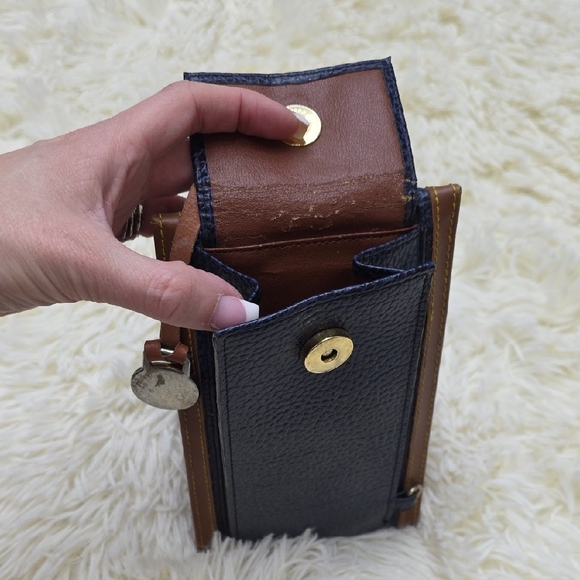 Dooney & Bourke Blue and Brown Leather Wallet - Picture 8 of 10